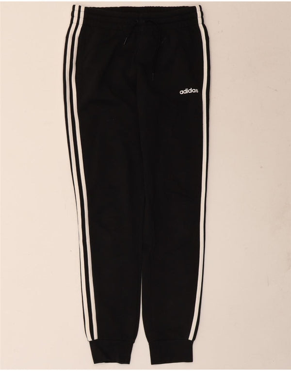 Adidas Pantalon de survêtement pour femme Joggers UK 8/10 Petit coton noir
