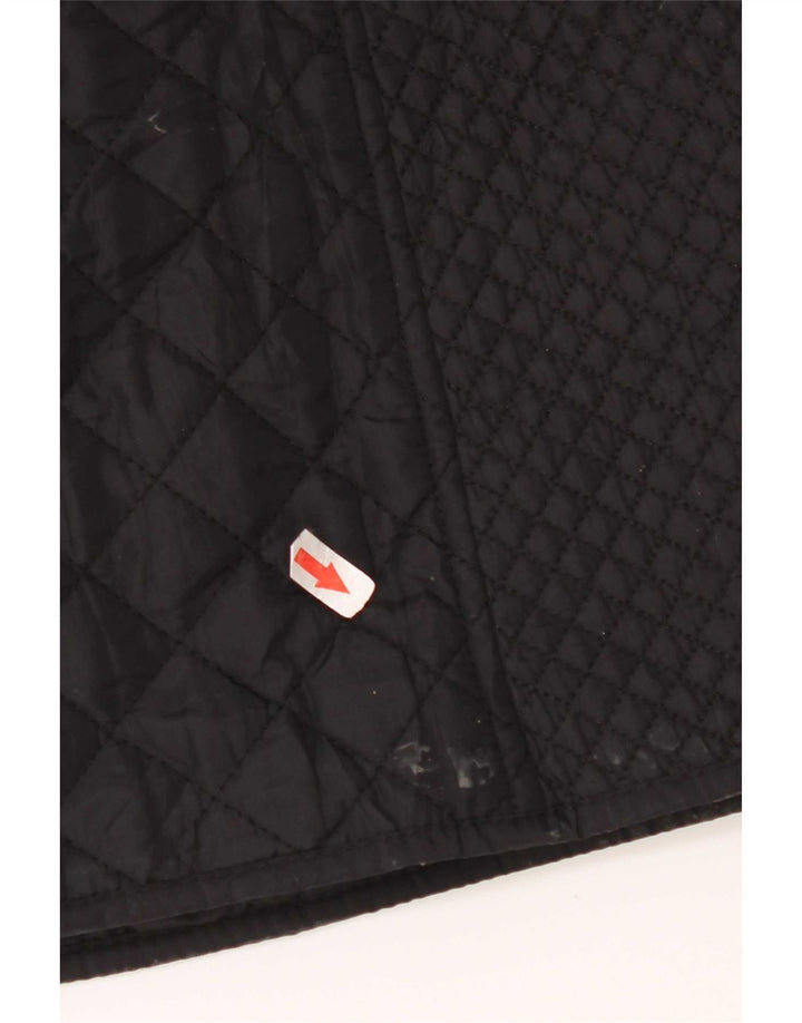 Hobbs Manteau coupe-vent matelassé pour femme UK 10 Petit nylon noir