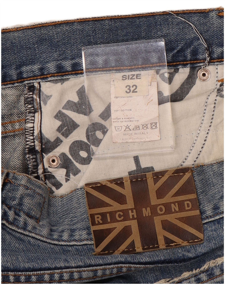 Jean droit homme Richmond W32 L32 bleu coton