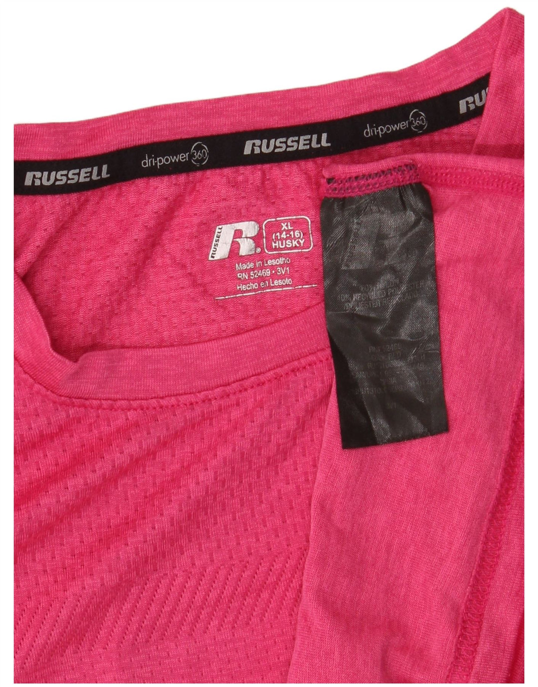Russell Athletic T-shirt Husky pour fille 14-15 ans XL Rose Nylon