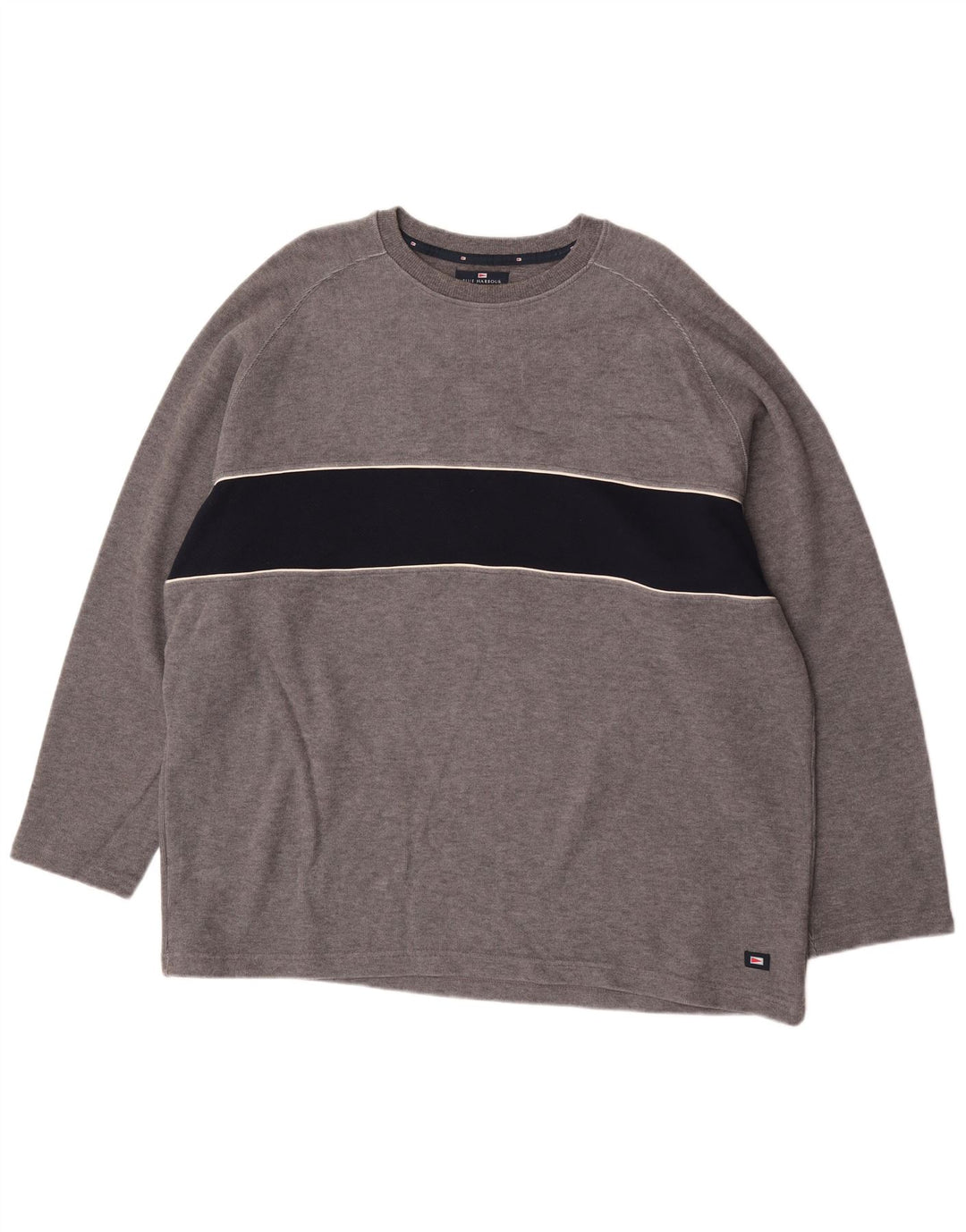 Marks & Spencer Haut Bleu Harbor à Manches Longues pour Homme 2XL Gris Colorblock