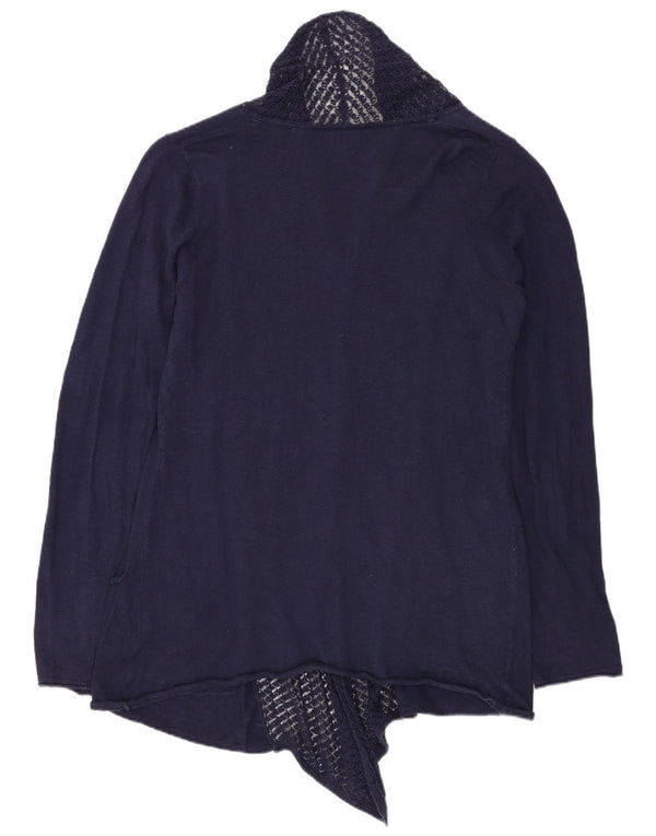 FAT FACE Pull cardigan ouvert pour femme UK 10 Small Bleu marine Coton