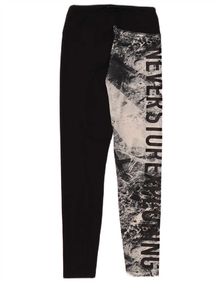 The North Face Leggings graphiques pour femmes UK 14 Medium Black Colourblock