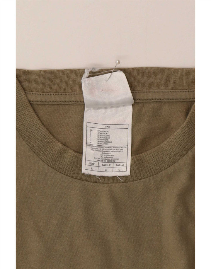 Nike T-shirt graphique pour homme en coton kaki Taille L