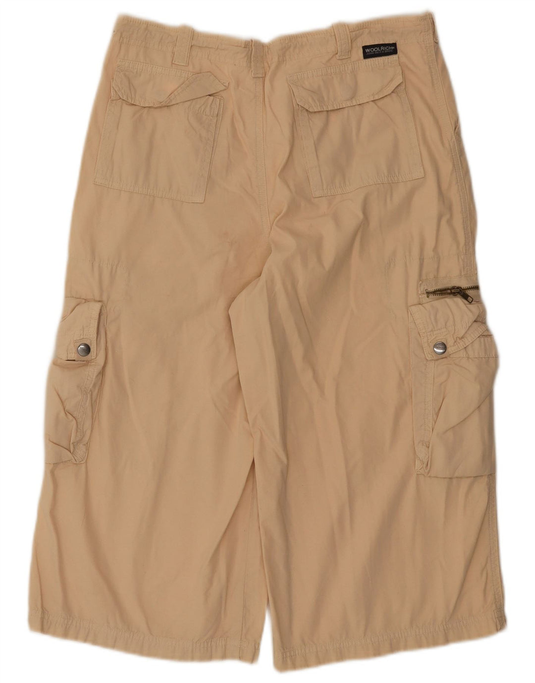 Woolrich Bermuda Cargo Femme 2XL W36 Coton Beige