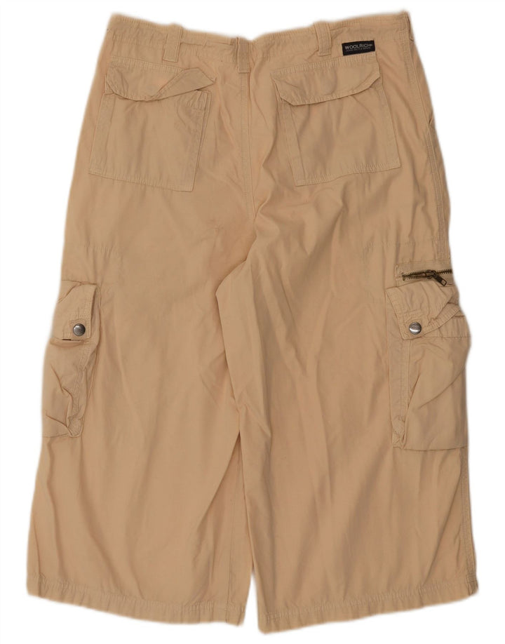 Woolrich Bermuda Cargo Femme 2XL W36 Coton Beige