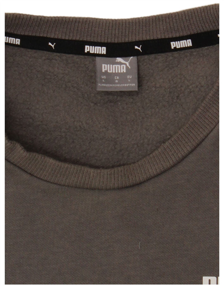 PUMA Sweat-shirt pour femme UK 16 Large Gris