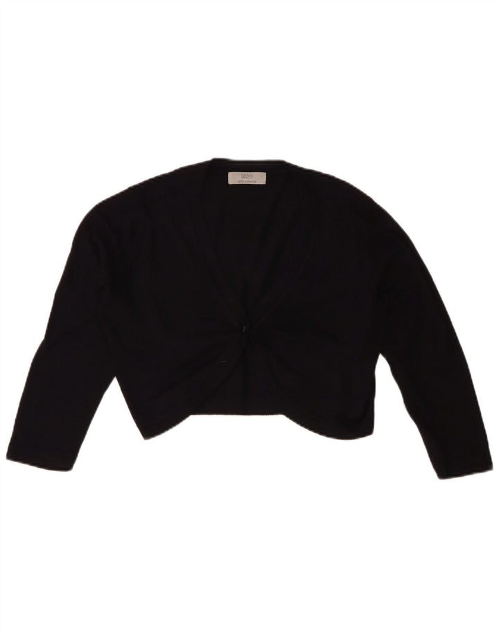 Marks & Spencer Pull cardigan à manches 3/4 pour femme UK 12 Noir moyen