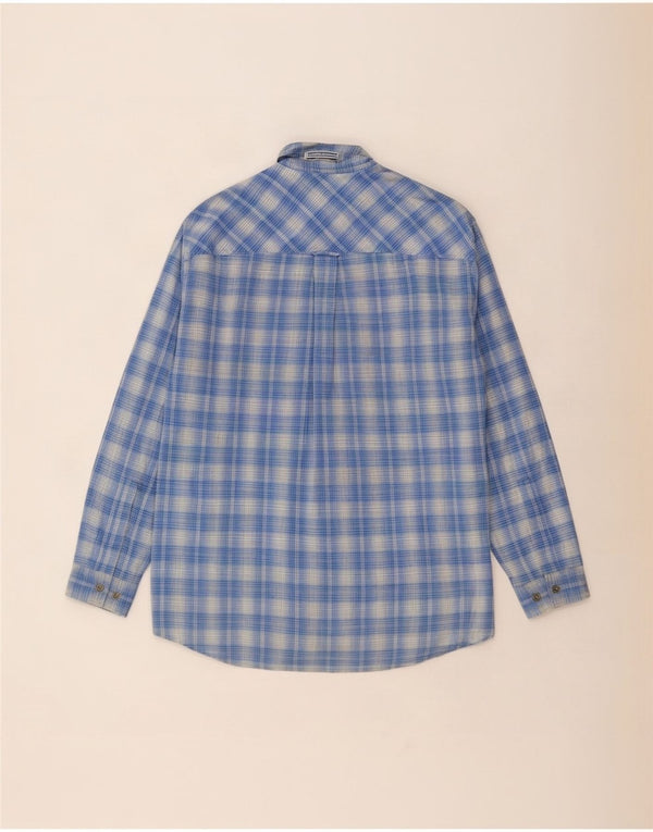Marlboro Classics Chemise Homme Grand Carreau Bleu