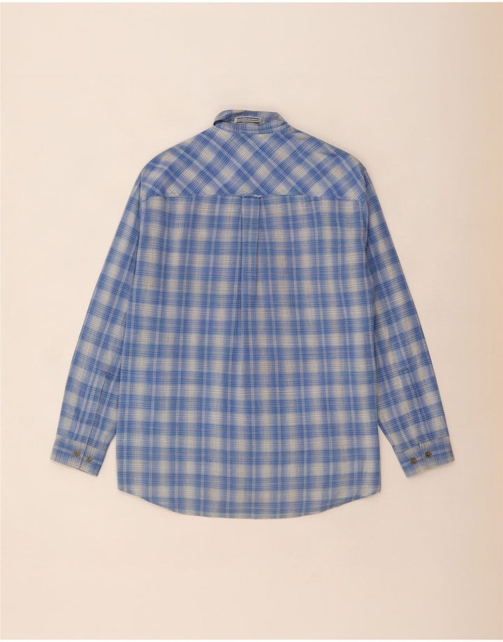 Marlboro Classics Chemise Homme Grand Carreau Bleu
