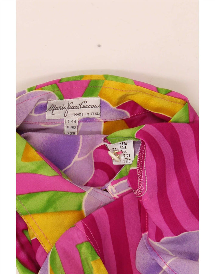 Mario Pucci Cecconi Chemise Longue Femme IT 44 Medium Multicolore Floral