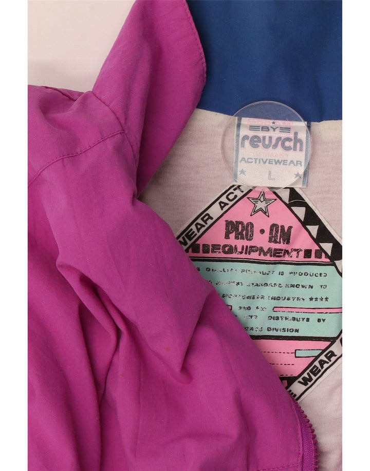 Reusch Veste de Survêtement Homme Large Rose Colorblock Polyester