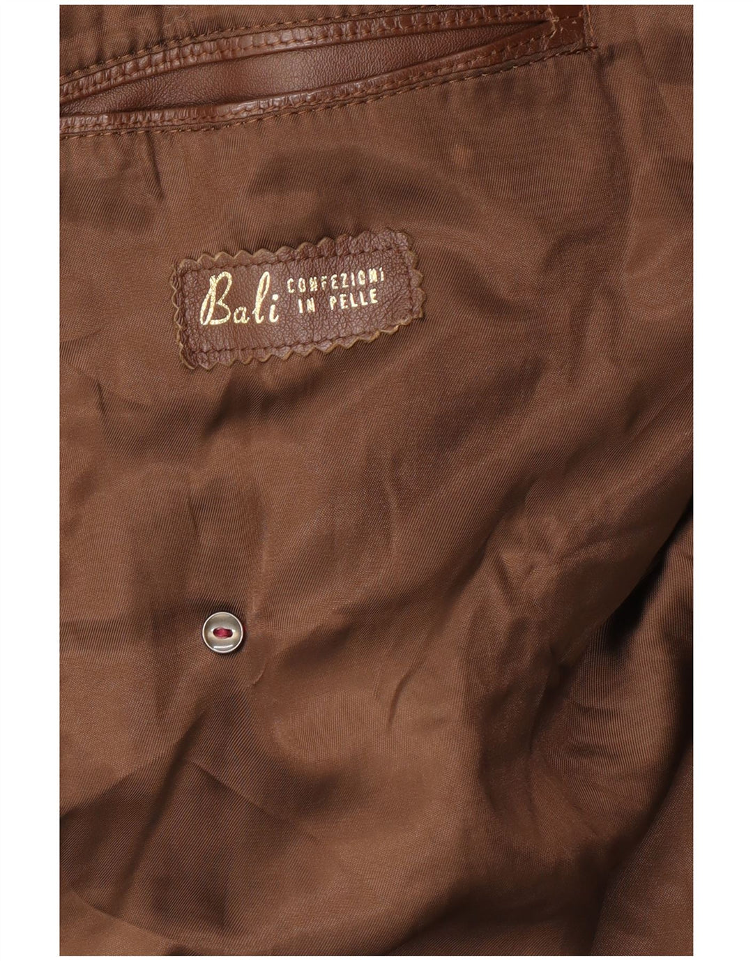 VINTAGE Manteau en cuir homme UK 38 Cuir marron moyen