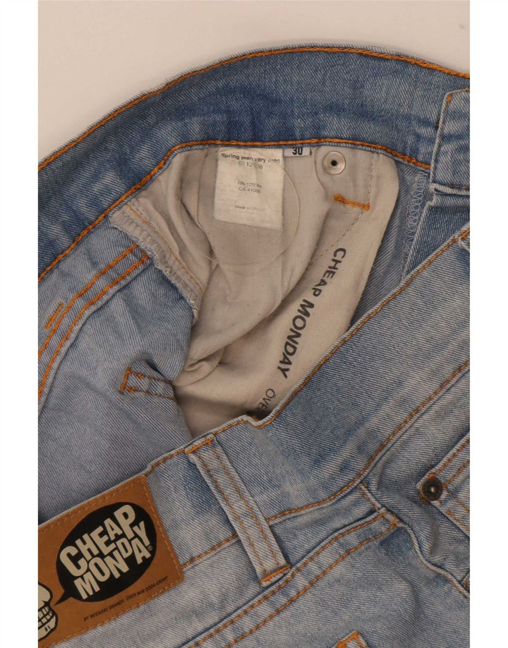Cheap Monday Short En Jean Femme Moyen W30 Bleu