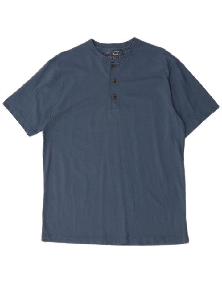 L.L.BEAN T-shirt coupe traditionnelle pour homme en coton bleu moyen