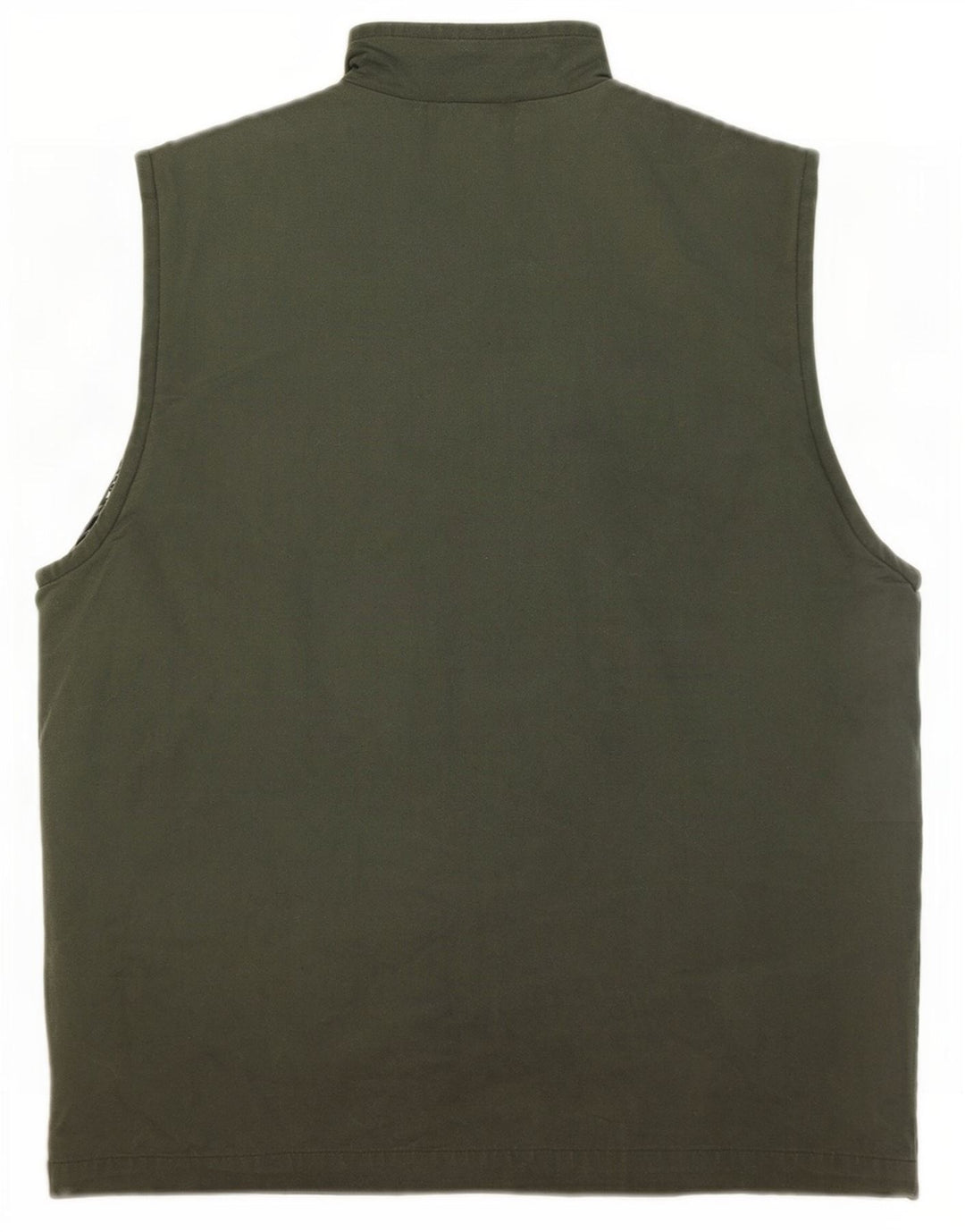 vintage Mens Utility Gilet UK 38 Moyen Kaki Coton