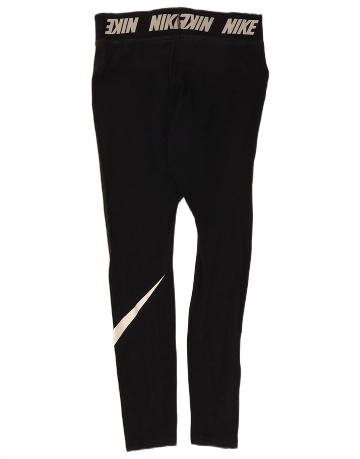 Nike Leggings graphiques pour femmes UK 12 coton noir moyen