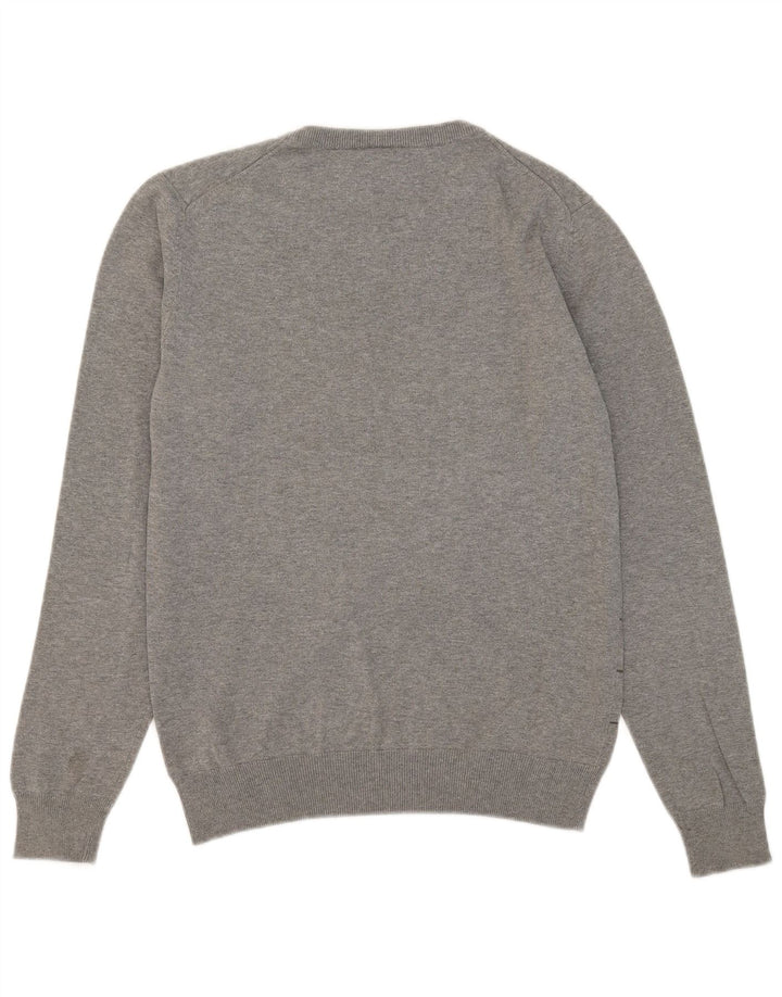 Puma Pull Ras du Cou Homme Gris Moyen Rayé