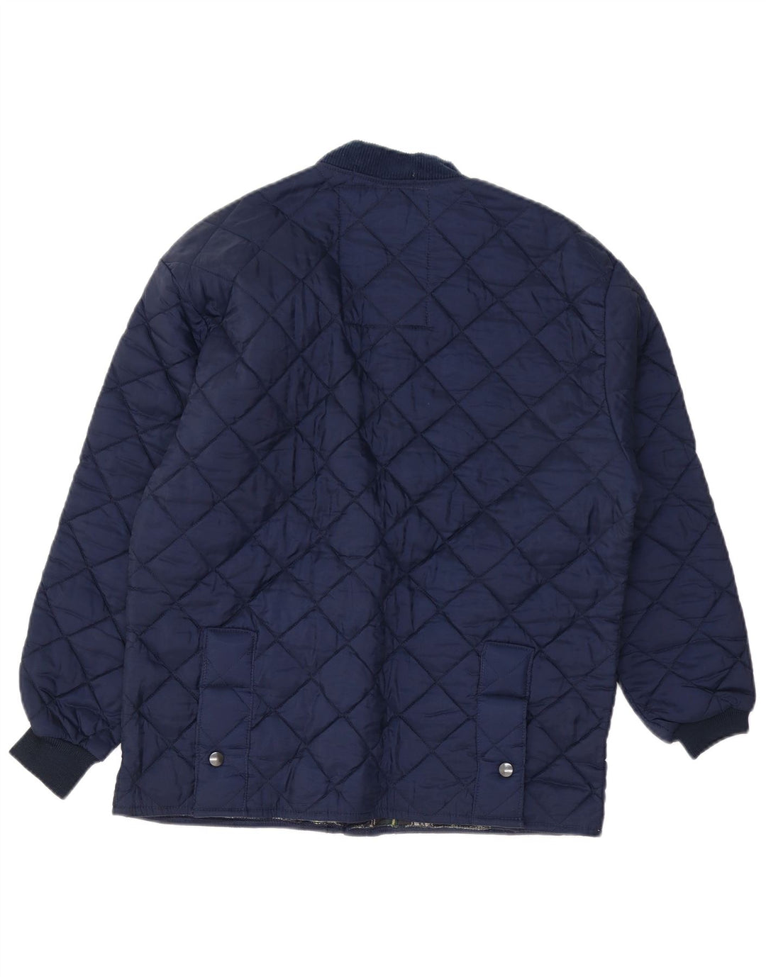 VINTAGE Veste matelassée homme UK 34 XS Bleu Marine