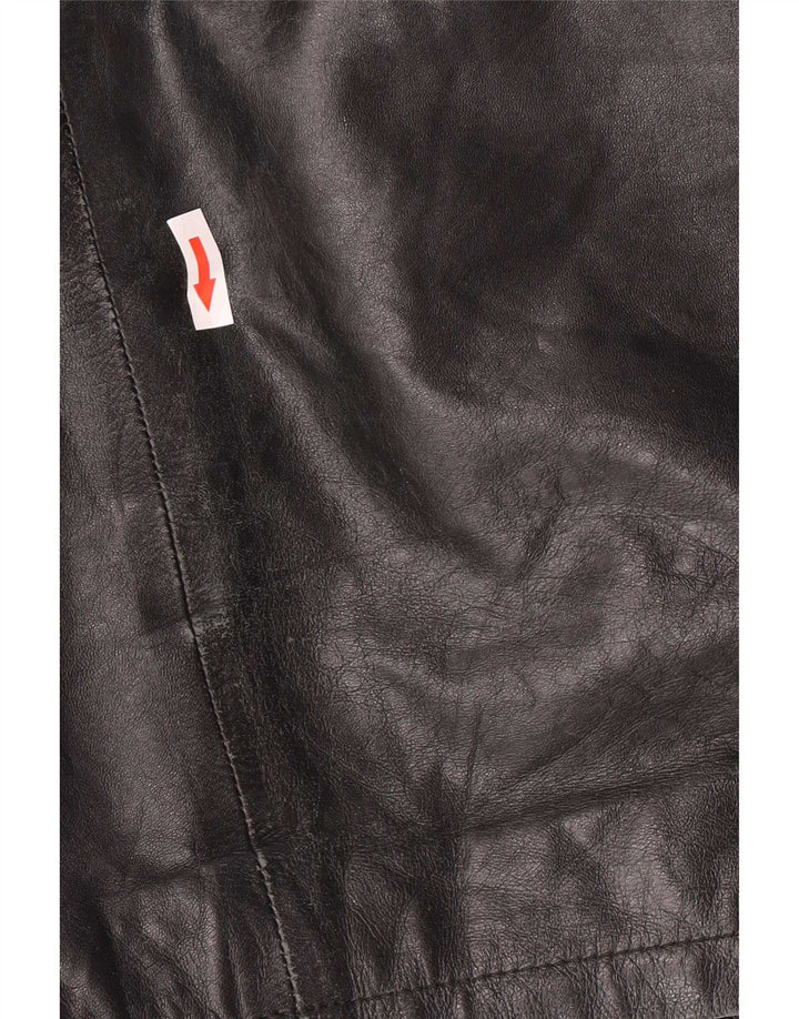 Conbipel Veste en cuir à capuche pour homme IT 56 2XL Noir