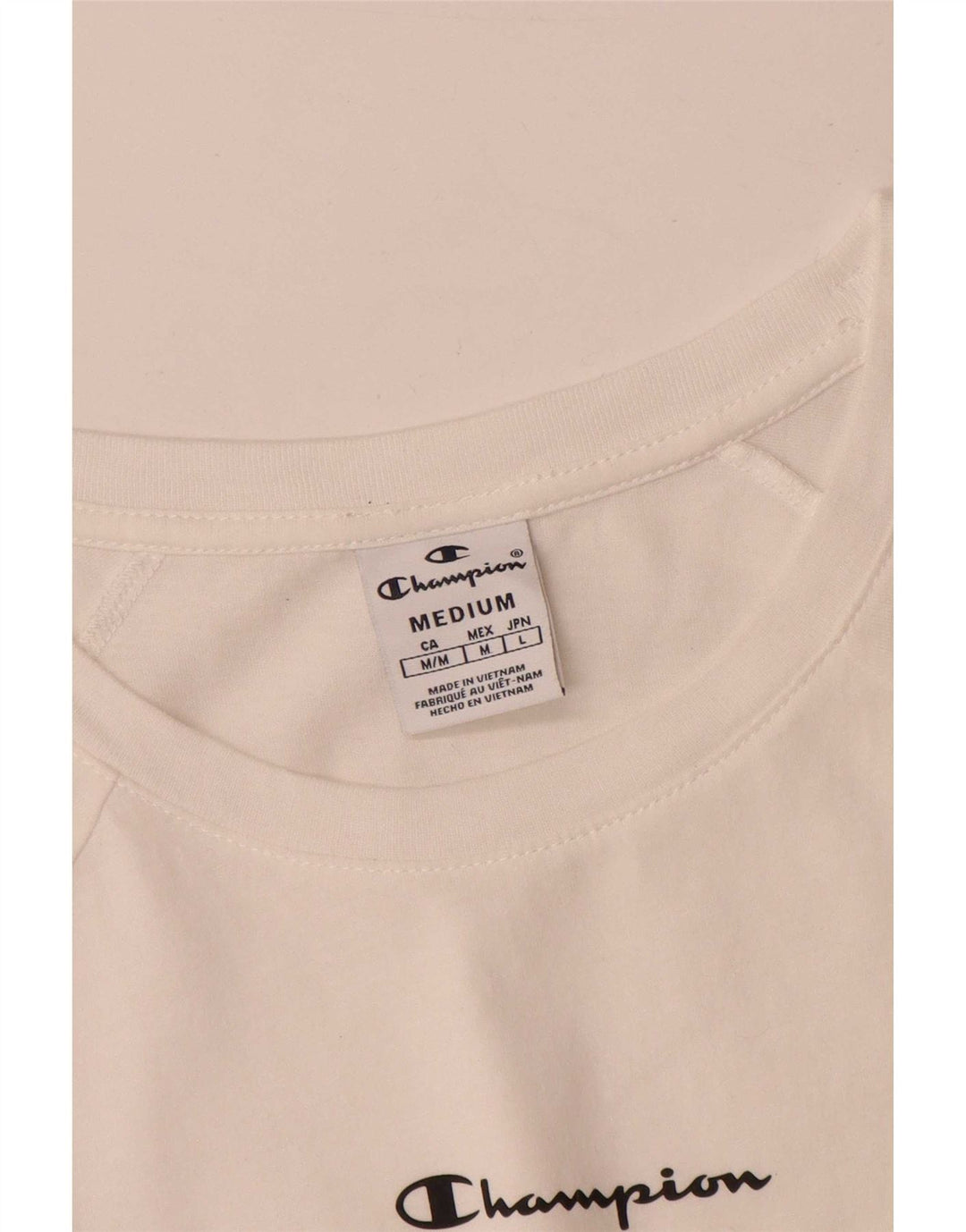 Champion T-Shirt Graphique Homme Blanc Moyen