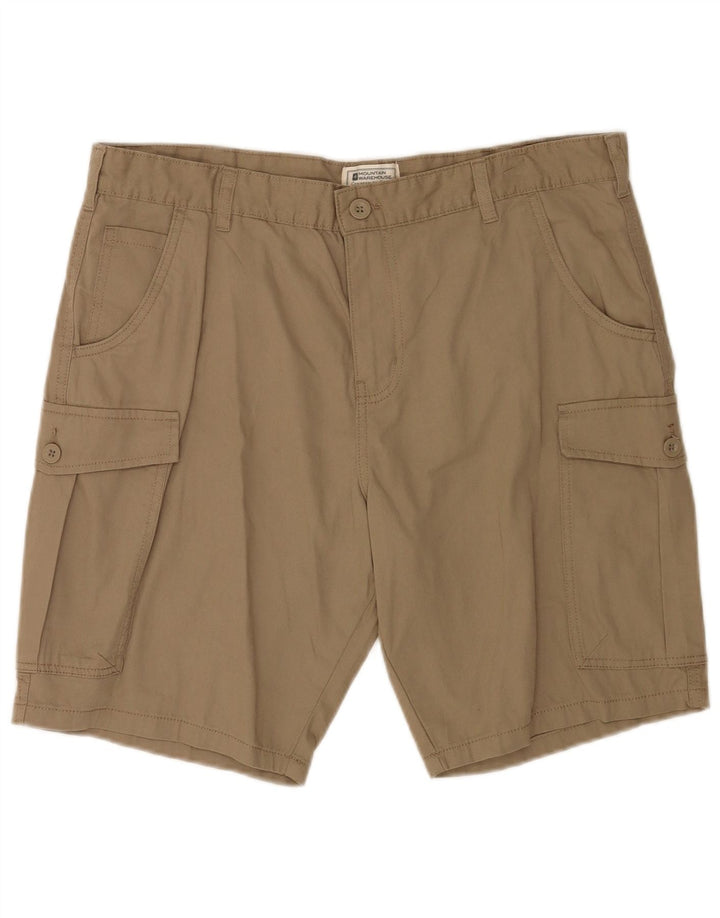 Mountain Warehouse Short cargo pour homme W36 en coton beige Taille L