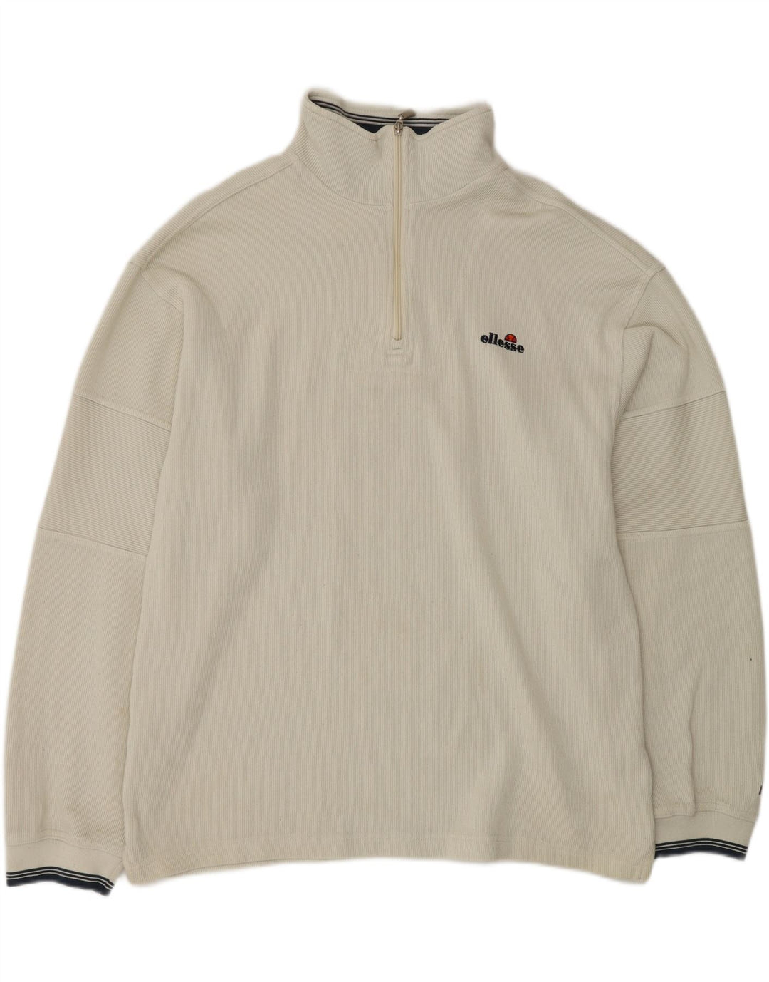 ELLESSE Pull col zippé homme XL gris coton
