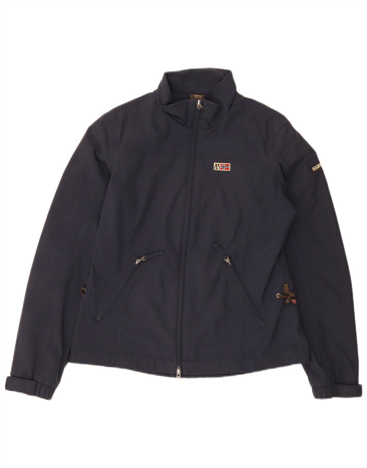 Napapijri Veste de pluie femme UK 12 Medium Navy Blue Polyamide