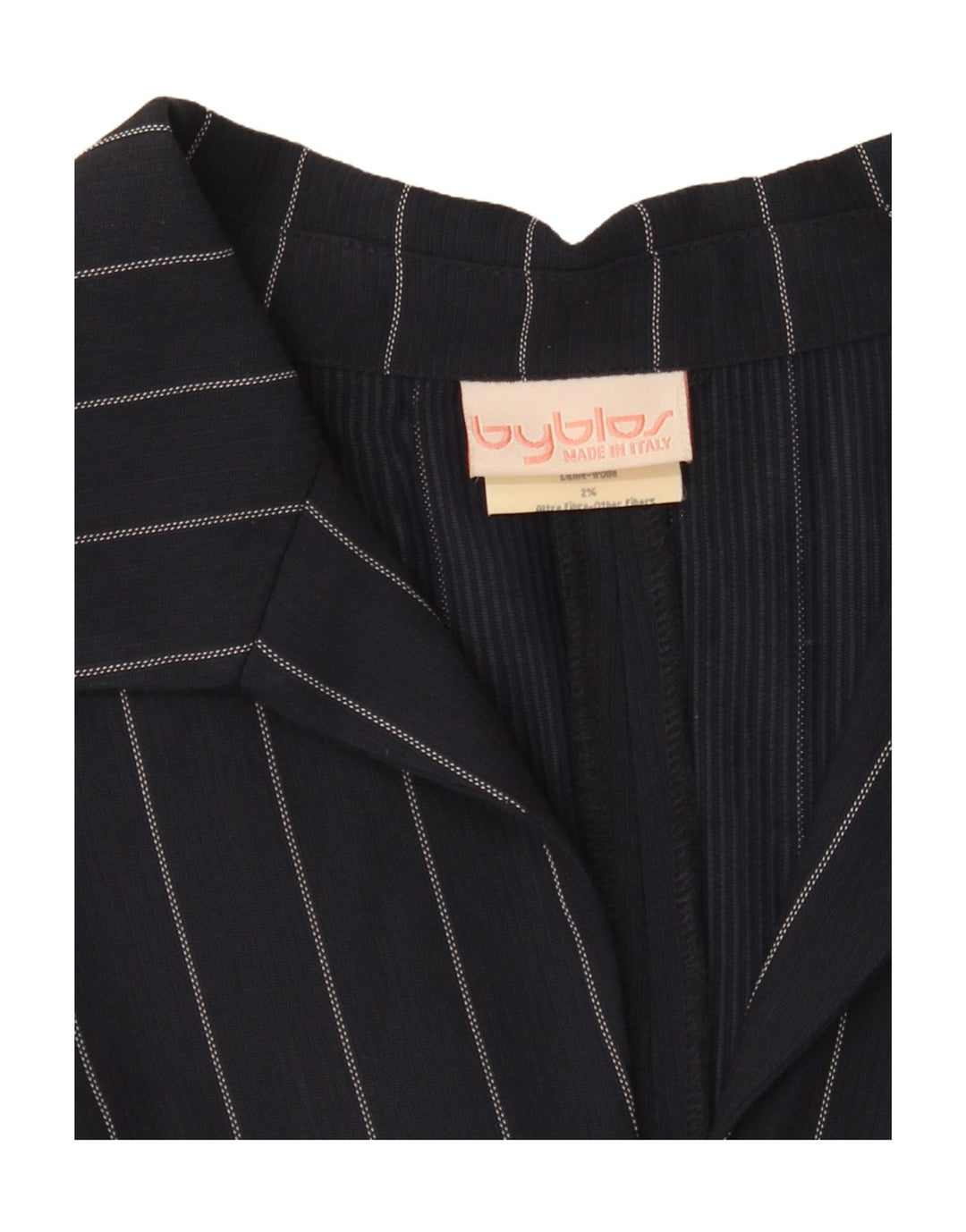 BYBLOS Combinaison Femme UK 10 Petite Viscose Rayée Bleu Marine