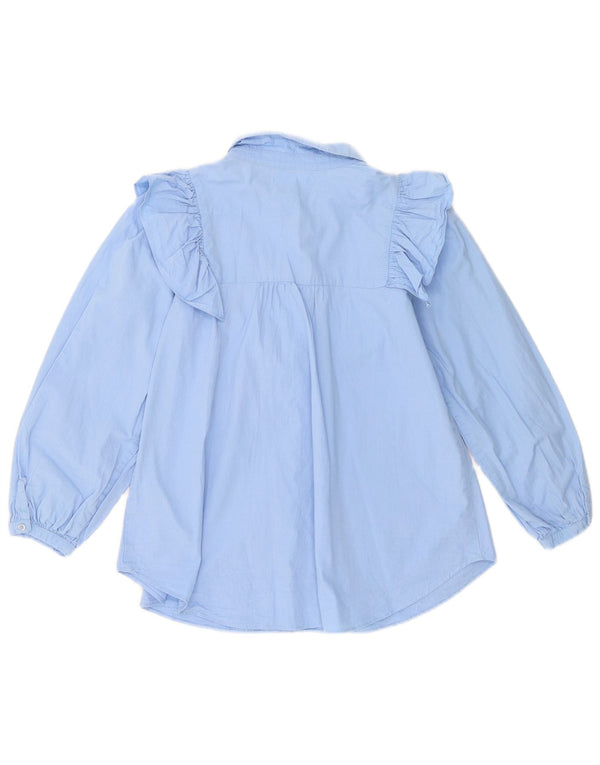 Zara Chemise à volants sur le devant pour fille 13-14 ans Bleu