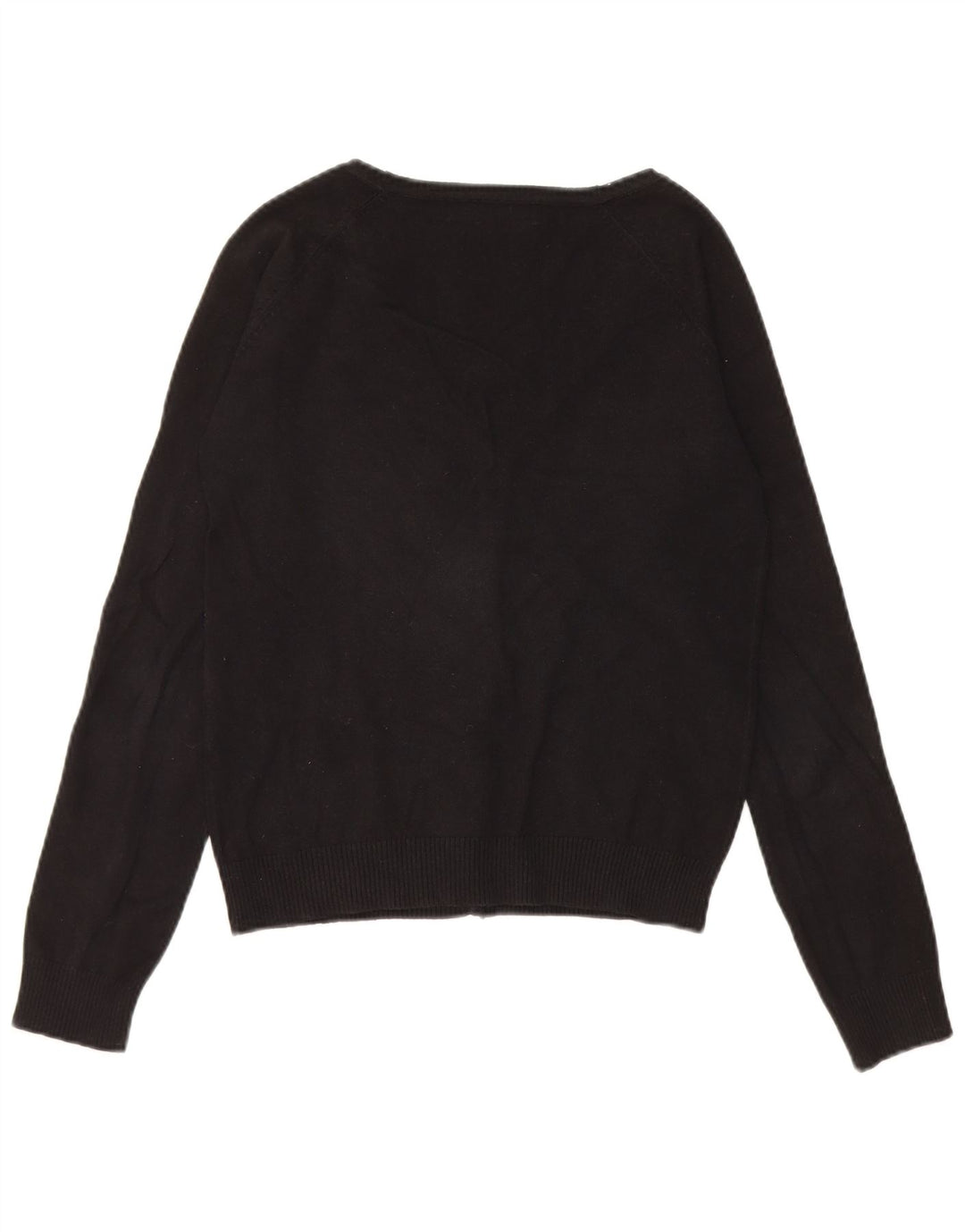 Zara Cardigan Femme Pull UK 12 Medium Noir