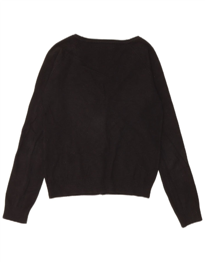 Zara Cardigan Femme Pull UK 12 Medium Noir