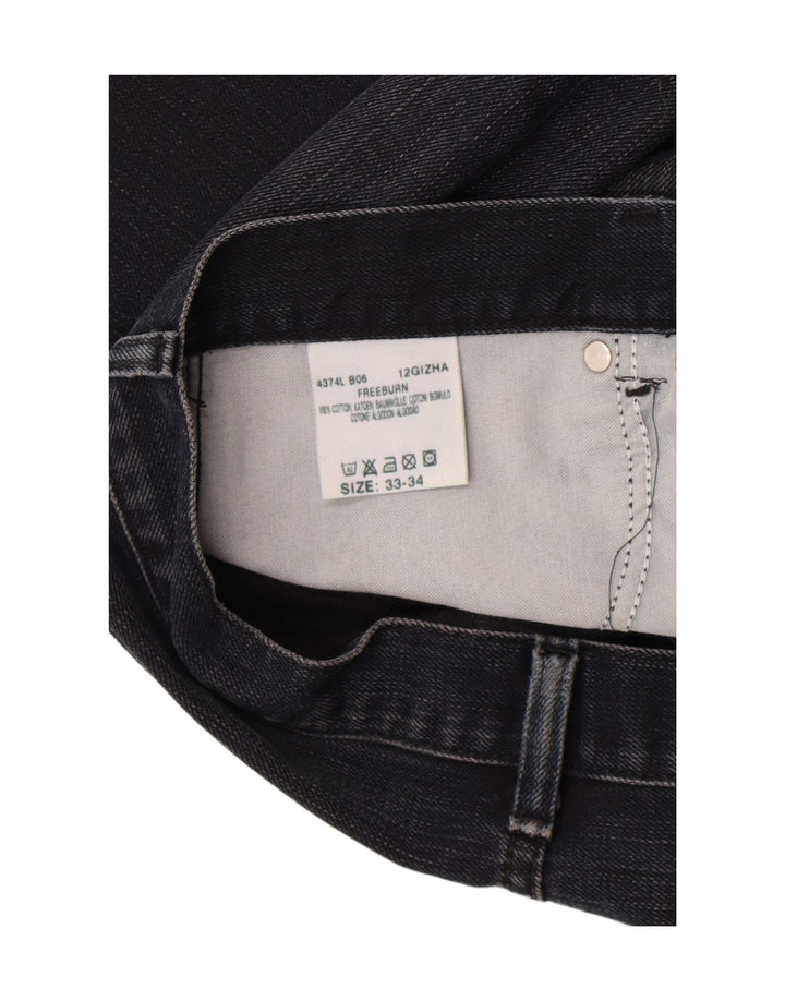 Lee Jean Droit Freeburn Homme W33 L34 Noir Coton