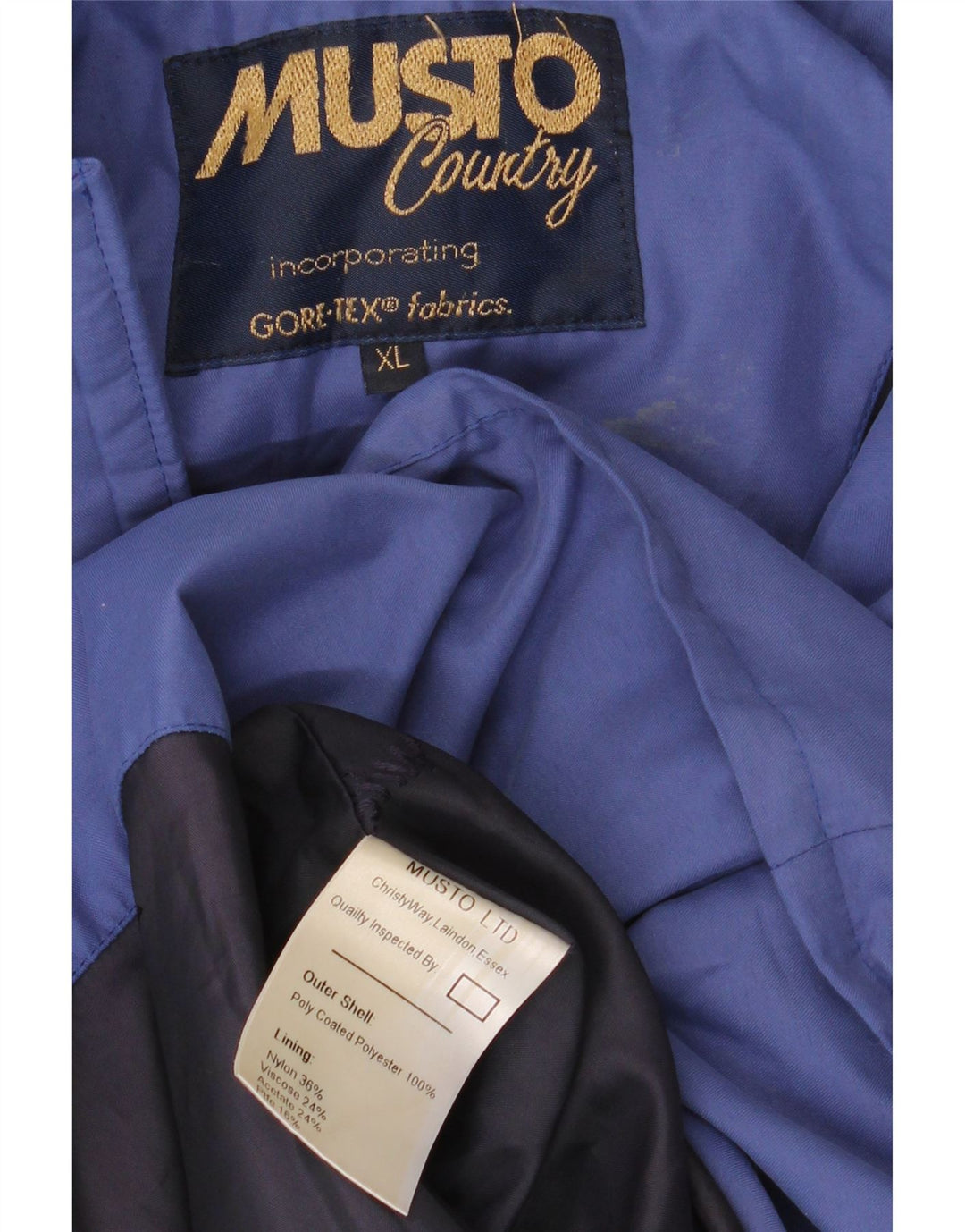 Musto Veste de pluie Gore-Tex pour homme UK 42 XL Bleu Nylon