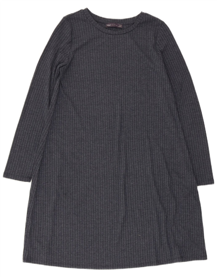 Marks & Spencer Robe pull pour femme UK 10 Small Bleu marine Polyester