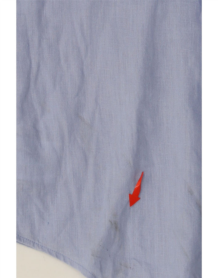 RALPH LAUREN Chemise Homme 2XL Lin Bleu