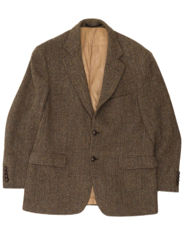 Marks & Spencer Veste blazer Harris Tweed pour homme UK 40 Vert moyen