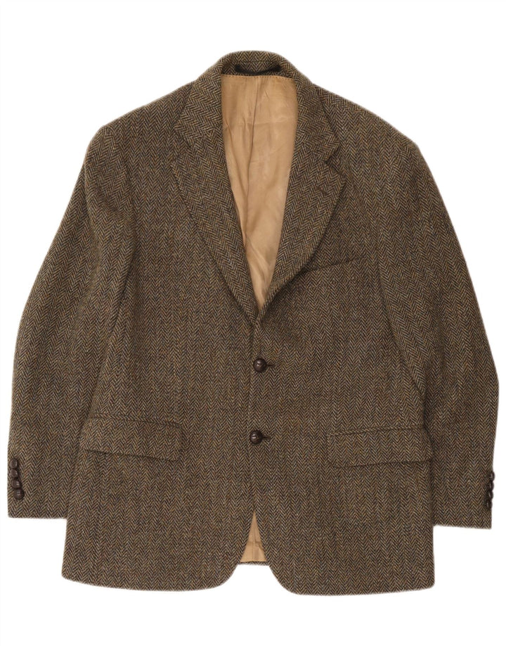 Marks & Spencer Veste blazer Harris Tweed pour homme UK 40 Vert moyen
