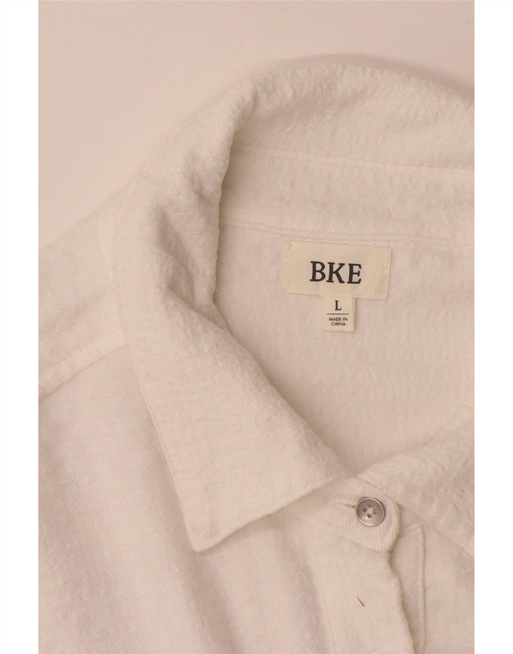 BKE Pull surdimensionné pour femme - Chemisier UK 16 - Grande rayonne blanche