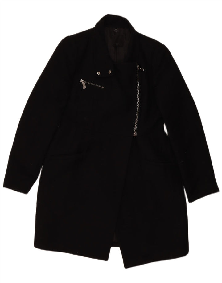 Pinko Manteau Femme UK 12 Laine Noir Moyen