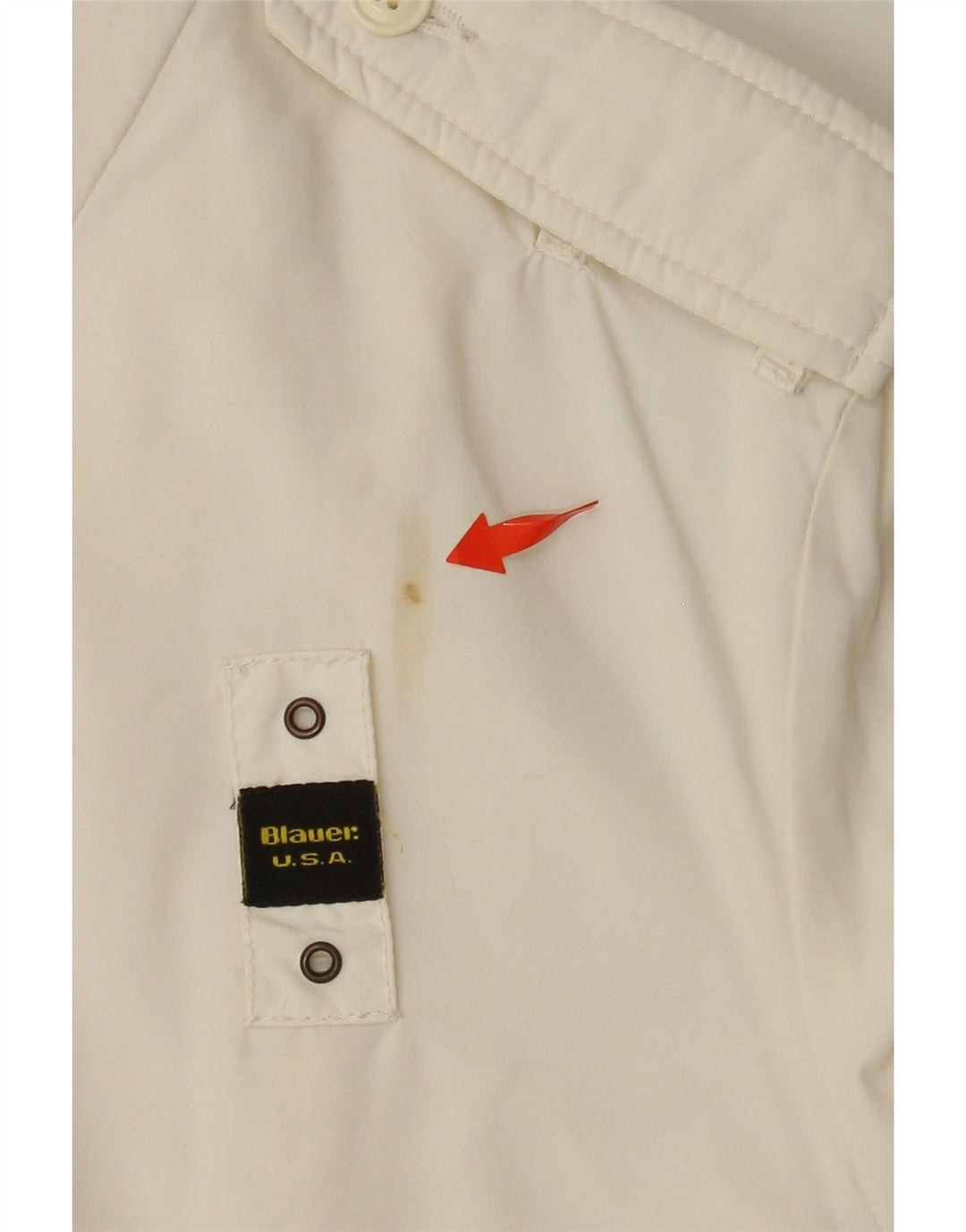 BLAUER Veste Militaire Femme UK 14 Large Off White Polyamide