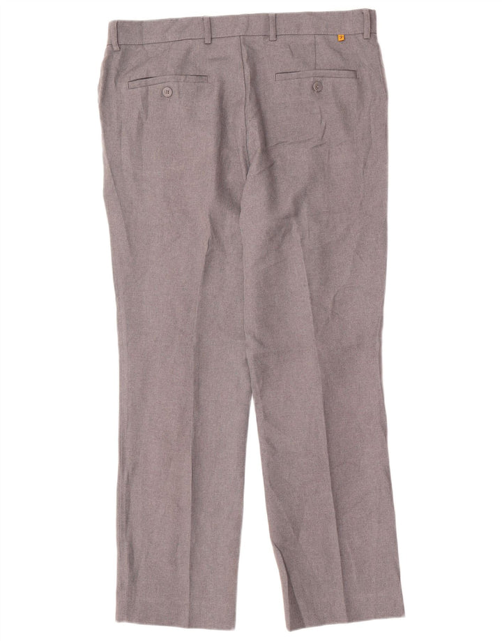 Farah Pantalon décontracté coupe classique pour homme W36 L29 Gris Polyester