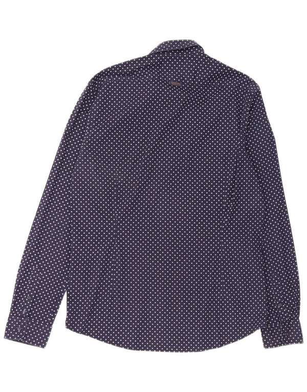 Scotch & Soda Chemise XL Homme Bleu Marine à Pois Coton