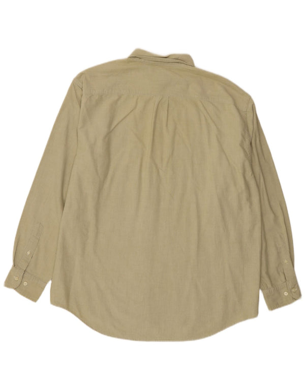 Gap Chemise Ample Homme Large Beige Coton