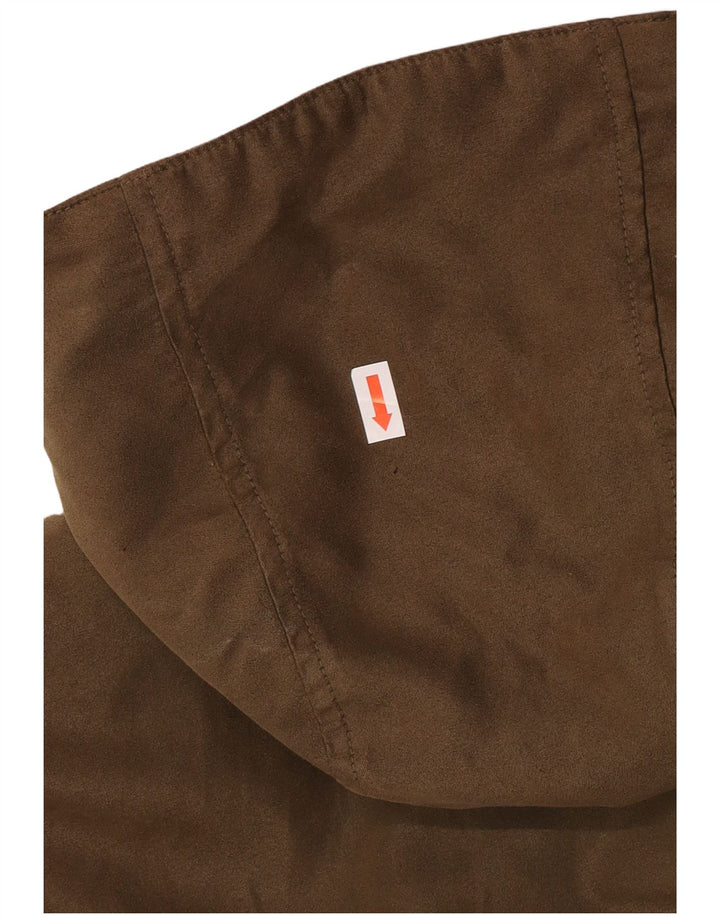 Musto Veste Parka À Capuche Zippée Femme UK 16 Grand Kaki Polyester Classique