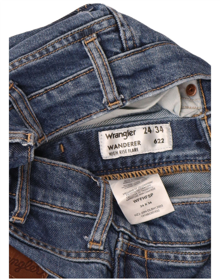 WRANGLER Jean évasé taille haute Wanderer pour femme W24 L34 Lyocell bleu