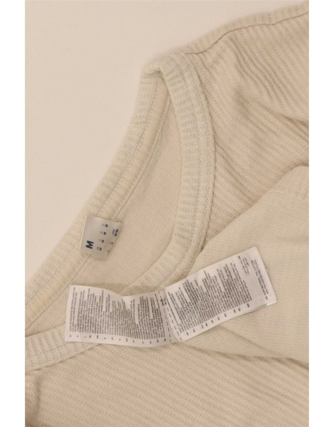 Reebok Haut à Manches Longues Homme Beige Moyen Coton