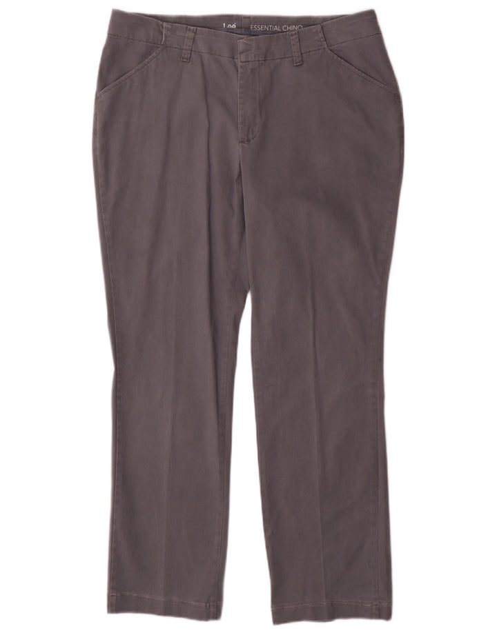 LEE Pantalon Chino Droit Femme W34 L29 Gris