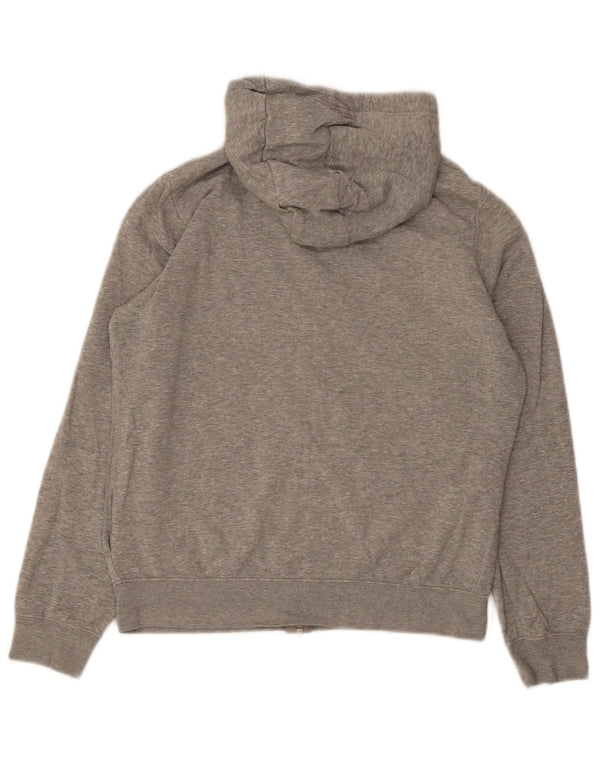 Nike Pull à capuche zippé surdimensionné pour femme UK 10 Petit coton gris