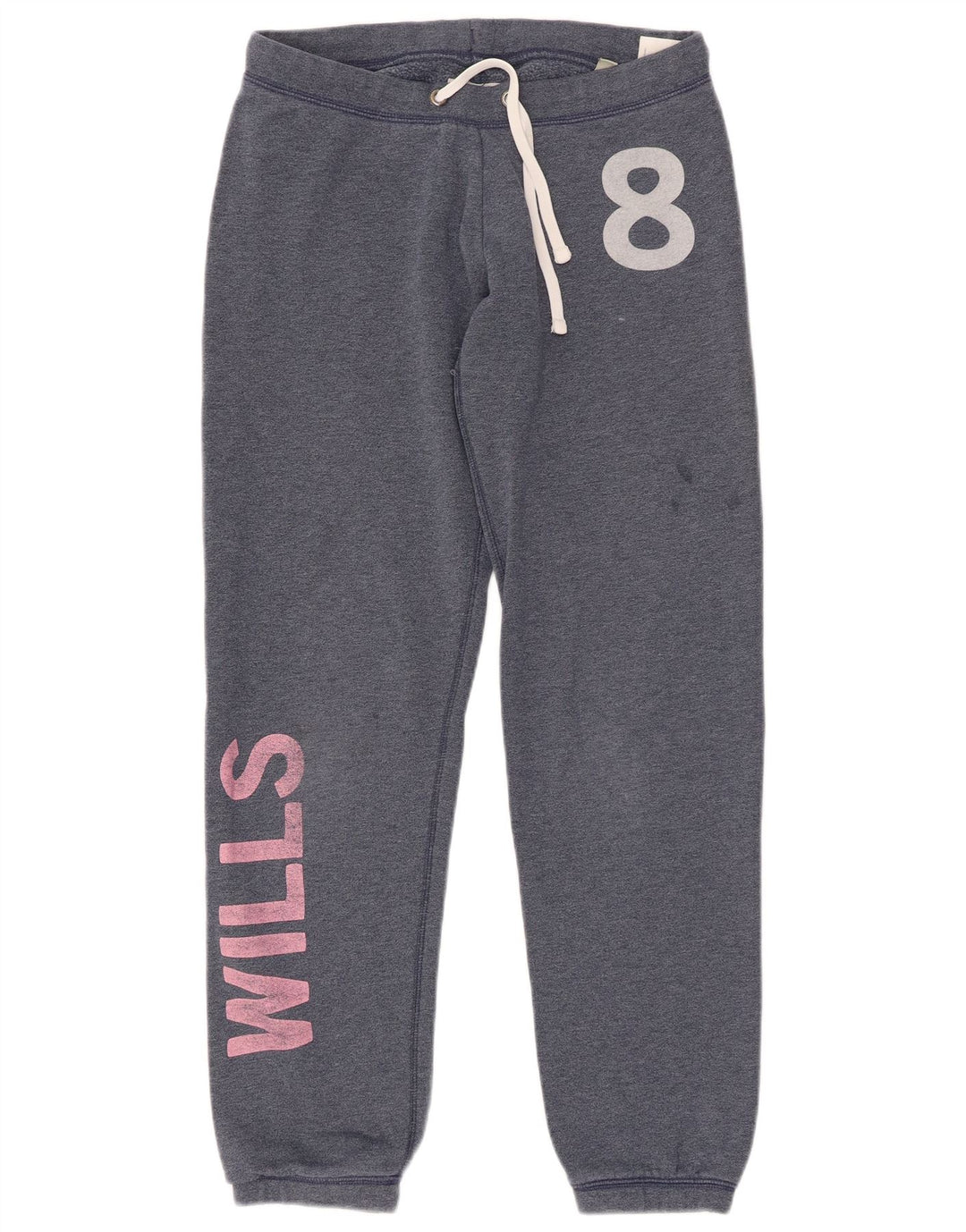 JACK WILLS Pantalon de survêtement graphique pour femme Joggers UK 8 Small Bleu marine